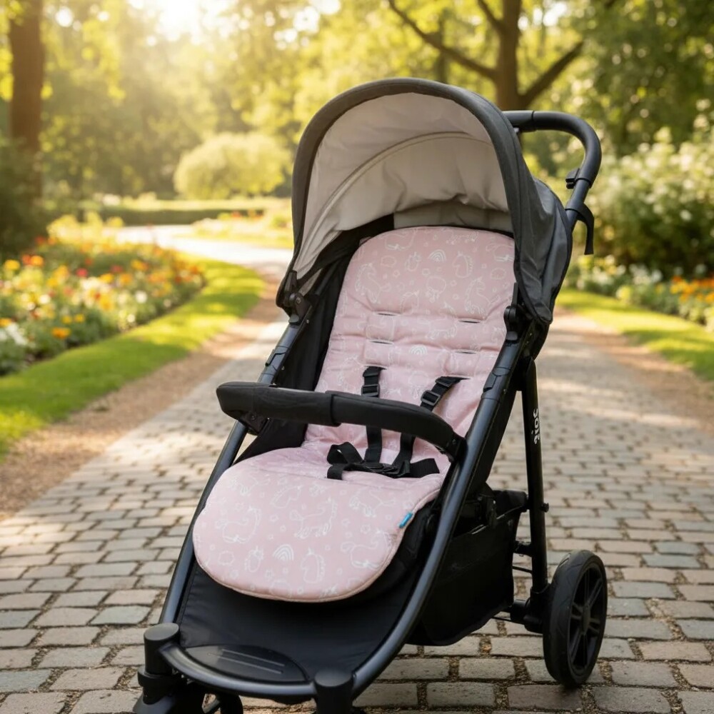 Colchon para coche universal BUBA Rosa pastel