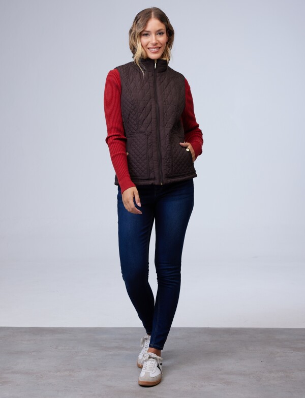 Chaleco Capitoneado MARRON