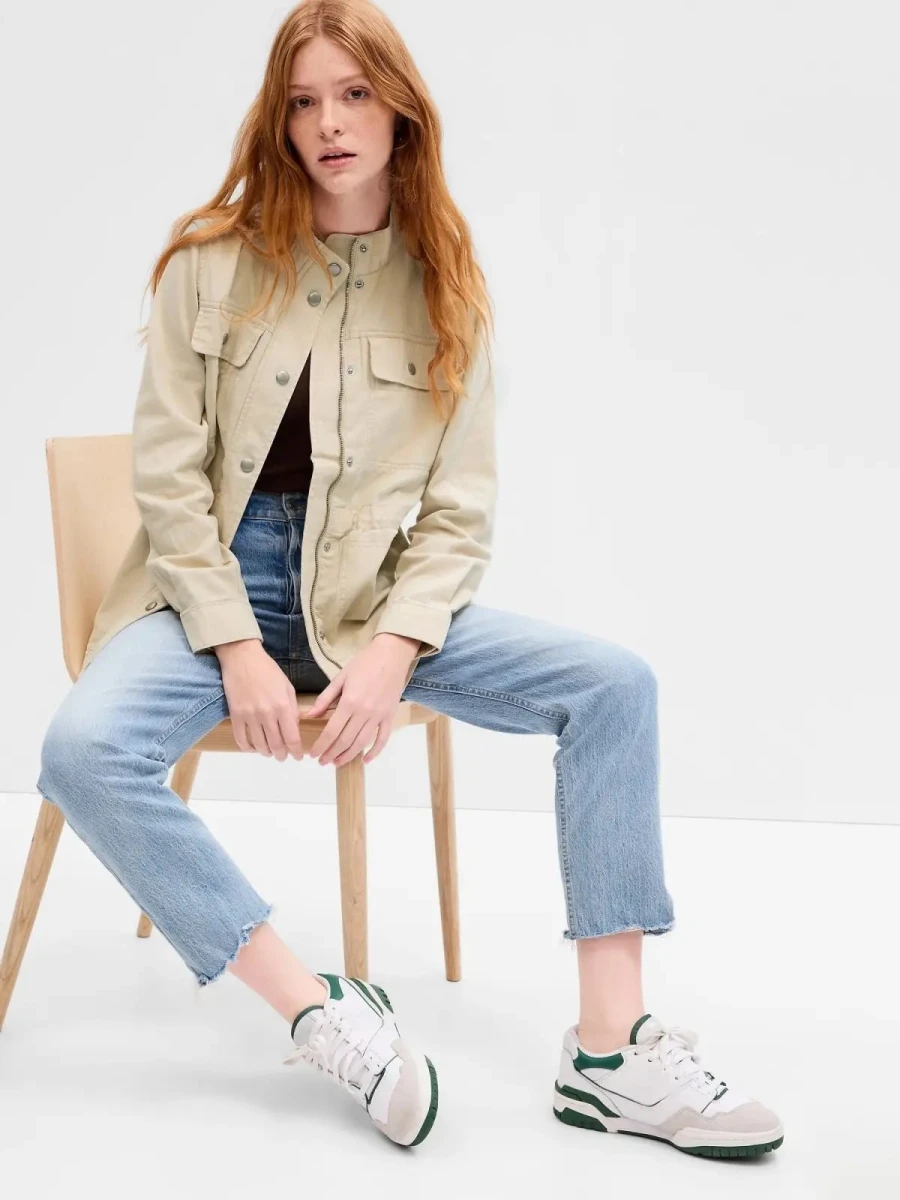 Campera Utility Mujer - Beach Pebble 