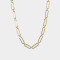 Collares Cortos Acero quirúrgico Collar Corto Eslabones Acero - Dorado