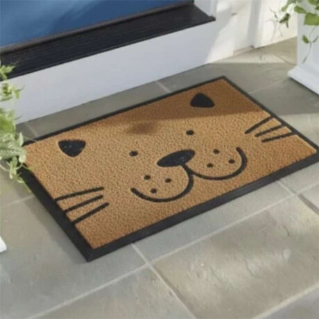 Felpudo Coco/Goma 40X60Cm H.1Cm Gato