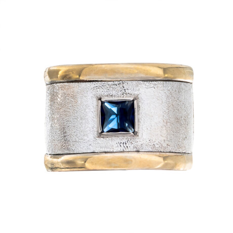 Anillo plata 925, double con circonia Anillo plata 925, double con circonia