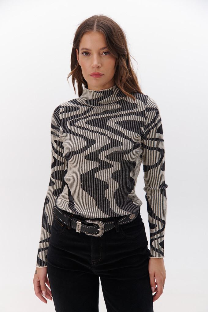 POLERA AURORA NEGRO