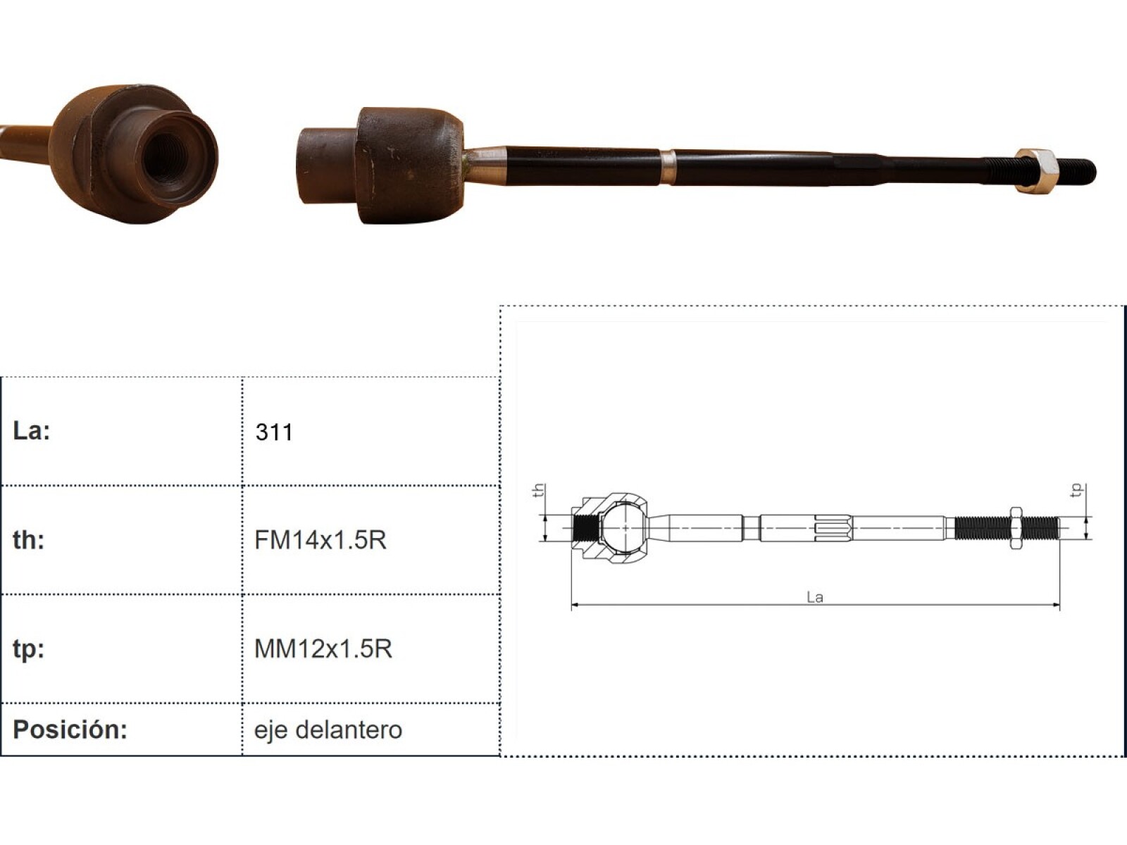 Mate Chev Corsa Ii/Montana 00-12 Der/Izq 