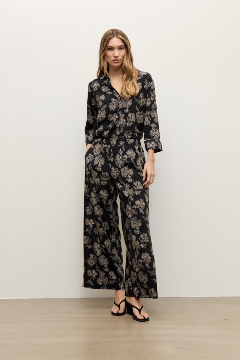 Pantalon estampa Silvestre negro