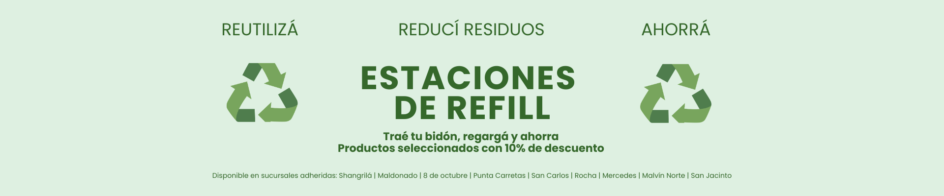 Estaciones de refill