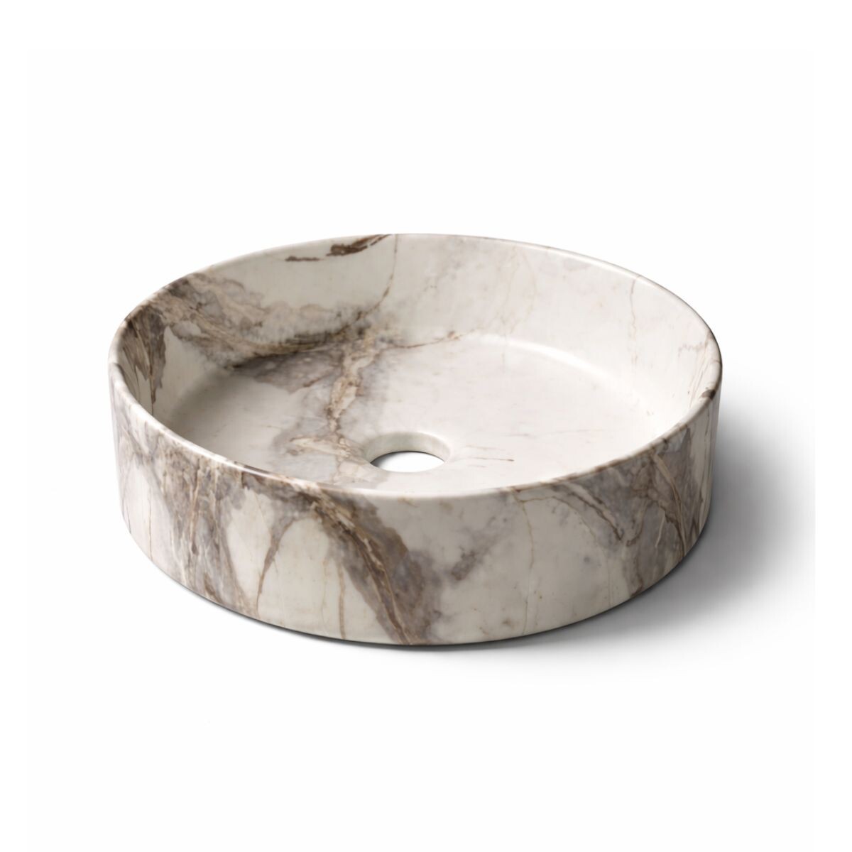 Bacha De Apoyo Redonda 36 Cm Calacata Dmc 