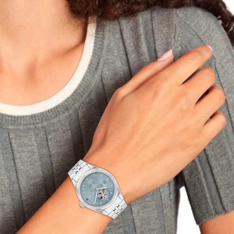 Reloj Tommy Hilfiger 1782714 para mujer de acero Plateado
