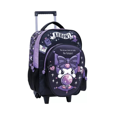 Mochila Kuromi 17" c/carro Negra
