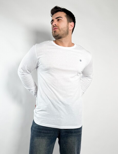 Remera M/Larga Barton Blanco