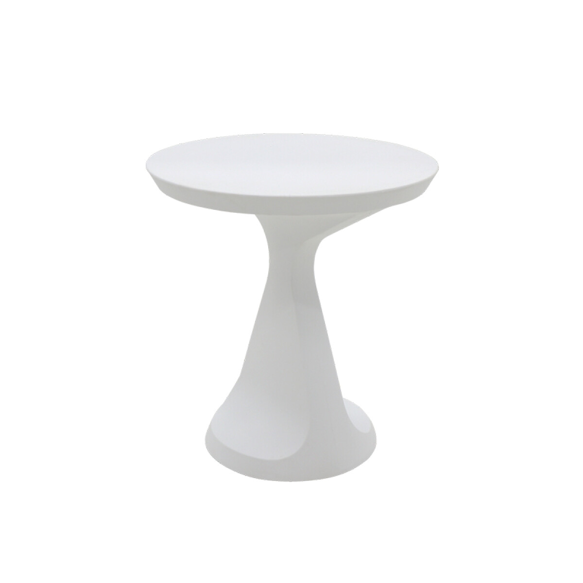 Mesa redonda blanca con pie cónico "SALUT" -TRAMONTINA - TD0860 