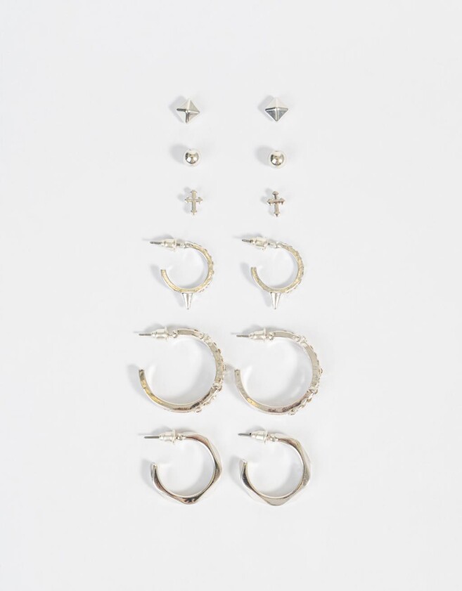 Aros Sets Bañada en Plata Set De Aros Bañados En Plata - Plateado