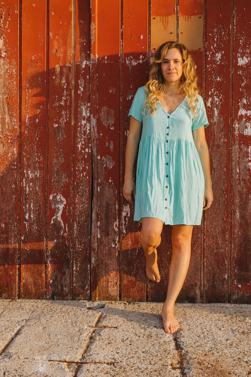 Maria Botones Turquesa