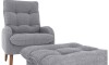 Combo Poltrona con Puf - Nantes Gris