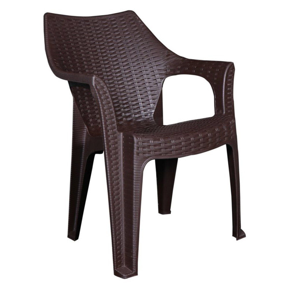 Set Mesa plegable + 4 Sillas Babel Marrón