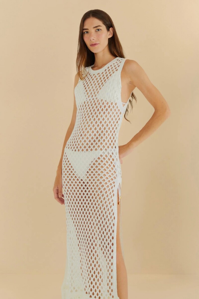 VESTIDO CROCHET Blanco