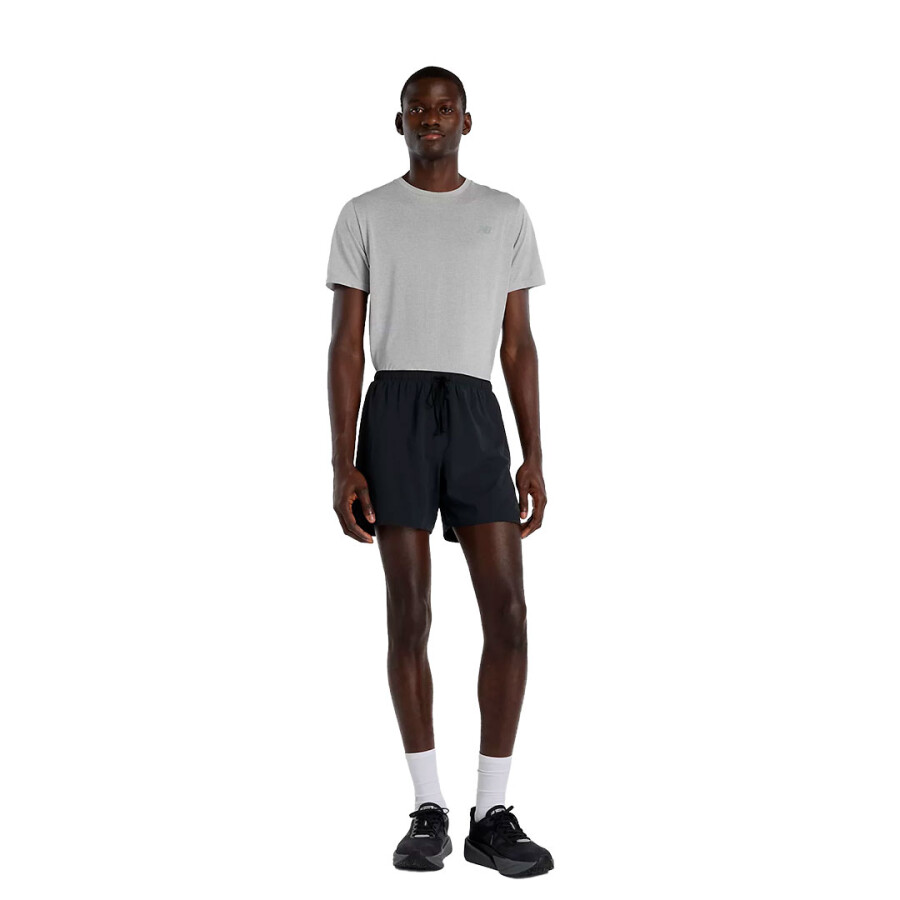 Short de Hombre New Balance Athletics Run Negro