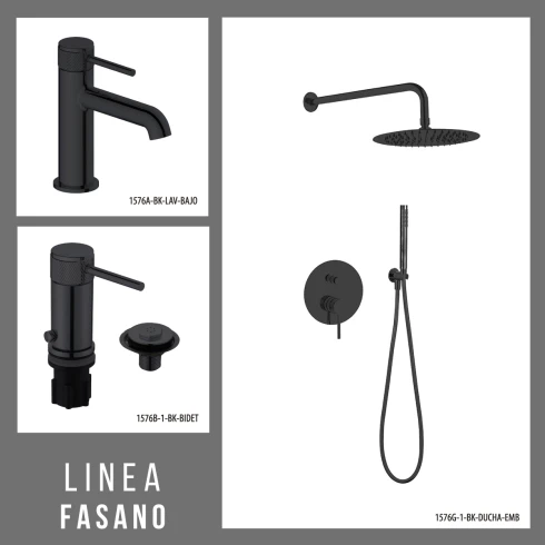 Juego De Griferia Incluye Lavatorio Bajo,Bidet Y Ducha Embutida 000