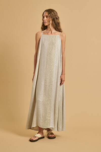 VESTIDO ROFIA Oro
