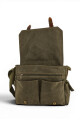 Bolso mensajero de lona Verde