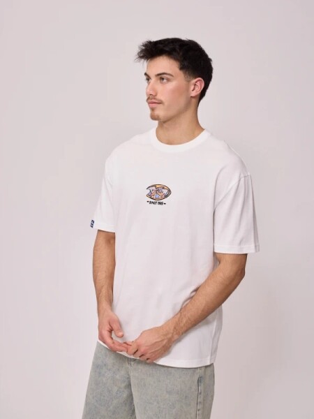 T-SHIRT RUSTY MUNKE BLANCO