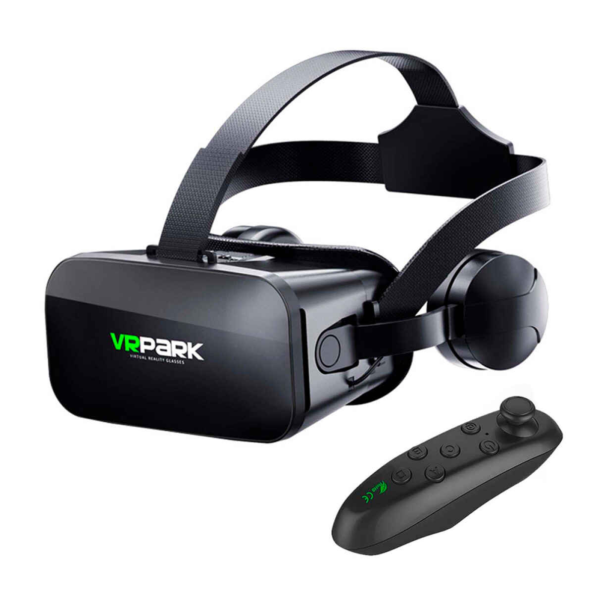 VR Park Lentes Realidad Virtual con auriculares y control - NEGRO 