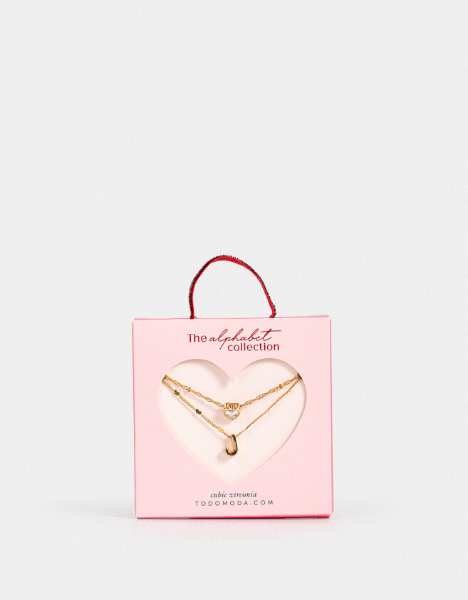 Collares Cortos Con cubic zirconia Collar Corto Cubic Inicial "j" - Dorado