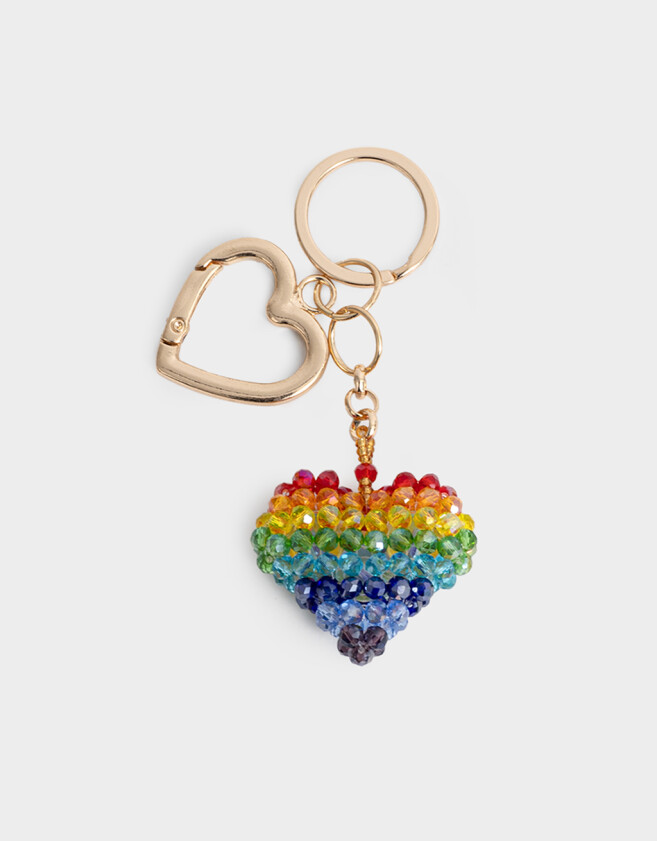 Bijouterie Vs Pride Llavero Y Bag Charm Corazón Pride - Dorado