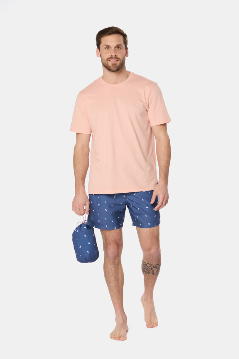 SHORT ESTAMPADO - Azul 