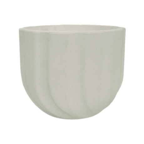 MACETA SPELLO ONDULATO 15X15CM BLANCA