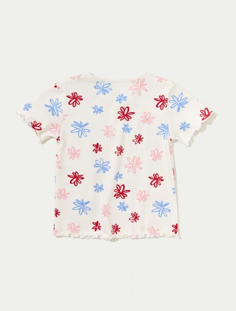 BLUSA INFANTIL ESTAMPADA BEIGE