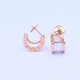 Bulgari Bzero 1 par de caravanas oro 18k rosa y cerámica blanca con estuche original. Bulgari Bzero 1 par de caravanas oro 18k rosa y cerámica blanca con estuche original.