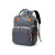 Bolso Maternal Mochila Madre Moderna Impermeable Resistente Variante Color Gris