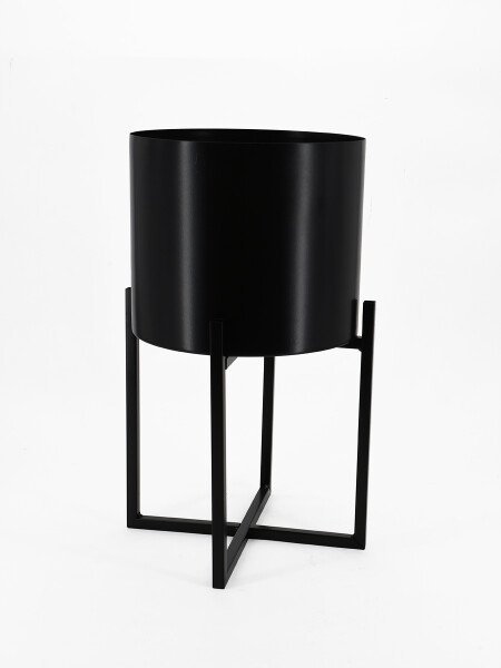 MACETA DECORATIVA NEGRO