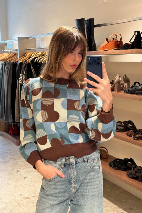 Sweater Circle Marron