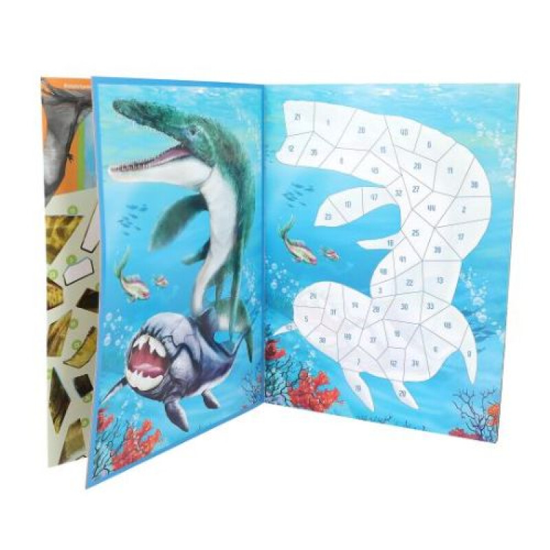 Stickers por numeros - Dino World Stickers Por Numeros - Dino World