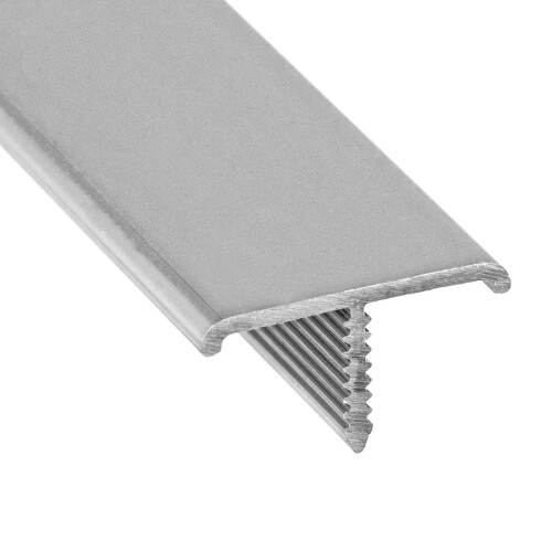 Listelo Aluminio 20Mm 2.5 Mts Plata Mate Alumacer 000