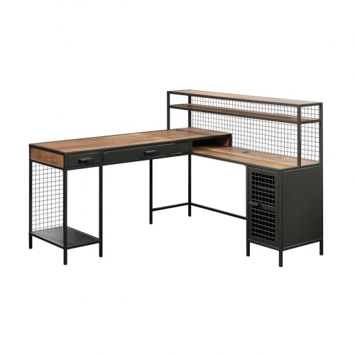 Escritorio Esquinero en L Metalico Sauder Linea Boulevard Escritorio Esquinero en L Metalico Sauder Linea Boulevard