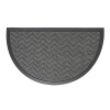 ALFOMBRA ENTRADA M.LUNA GOMA NEGRO 45X75CM Unica