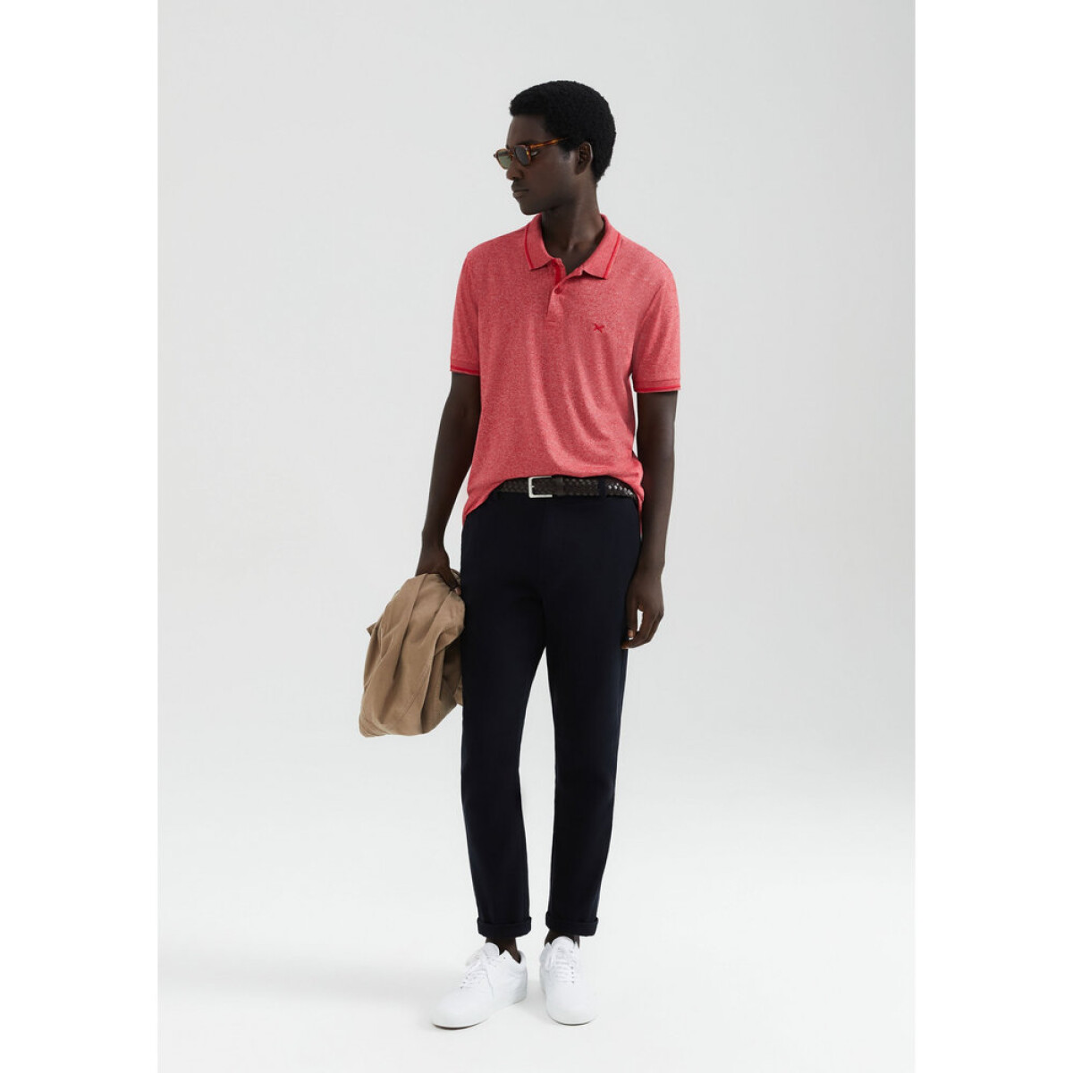 CAMISA POLO MM MASC - ROJO OSCURO 