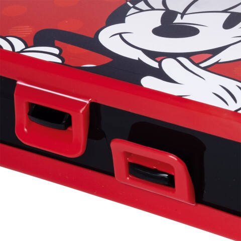 Cartuchera Plástica Mickey con 2 Compartimientos ROJO