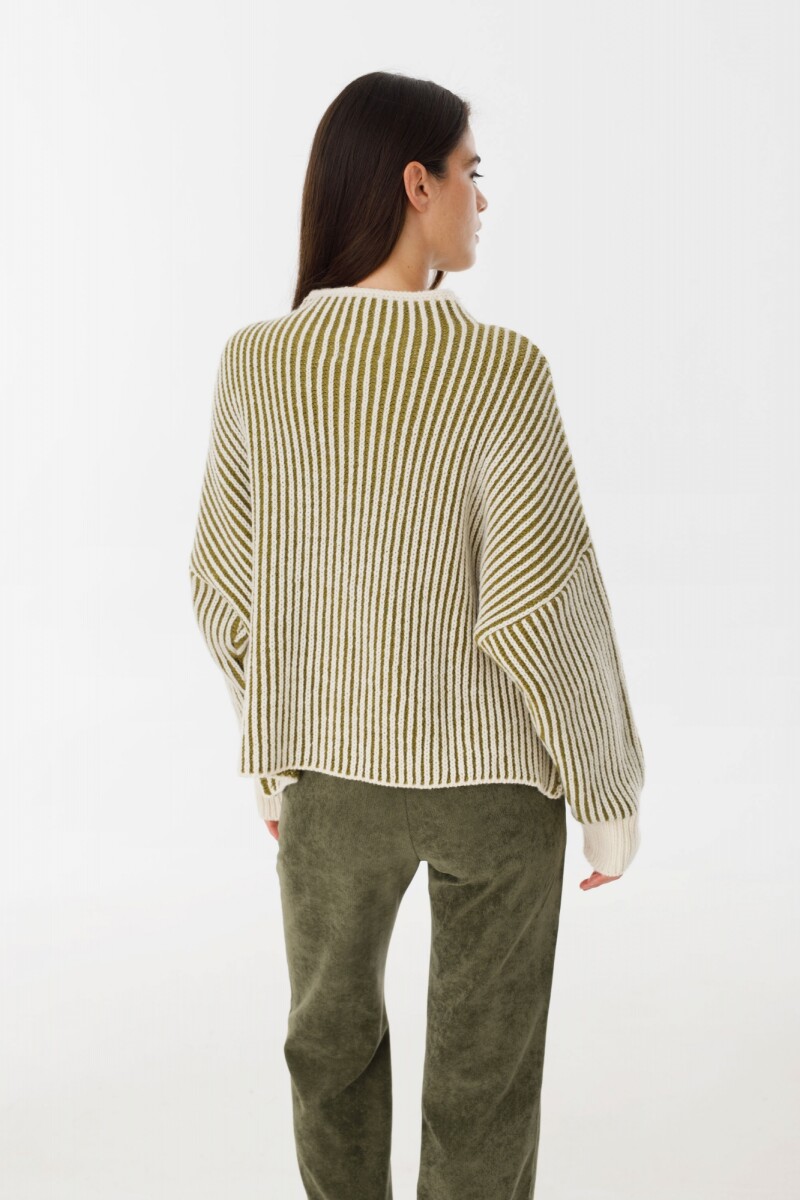 Sweater Tricot Crudo/Verde