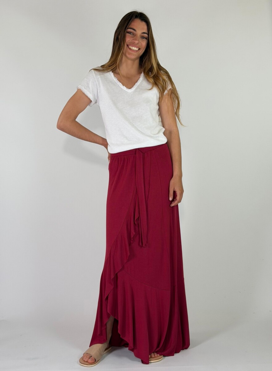 POLLERA SAVONA - BORDEAUX 