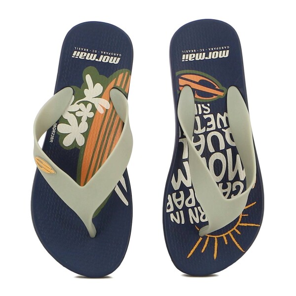 Chanclas Mormaii Ojota De Dedo Ii Thong Kids Azul-verde