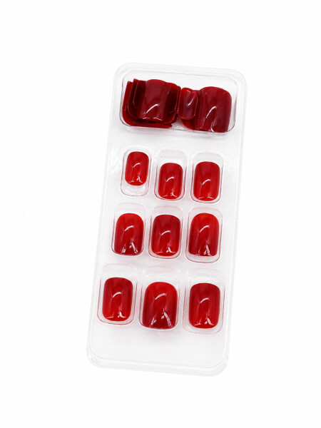 UÑAS POSTIZAS ROJO