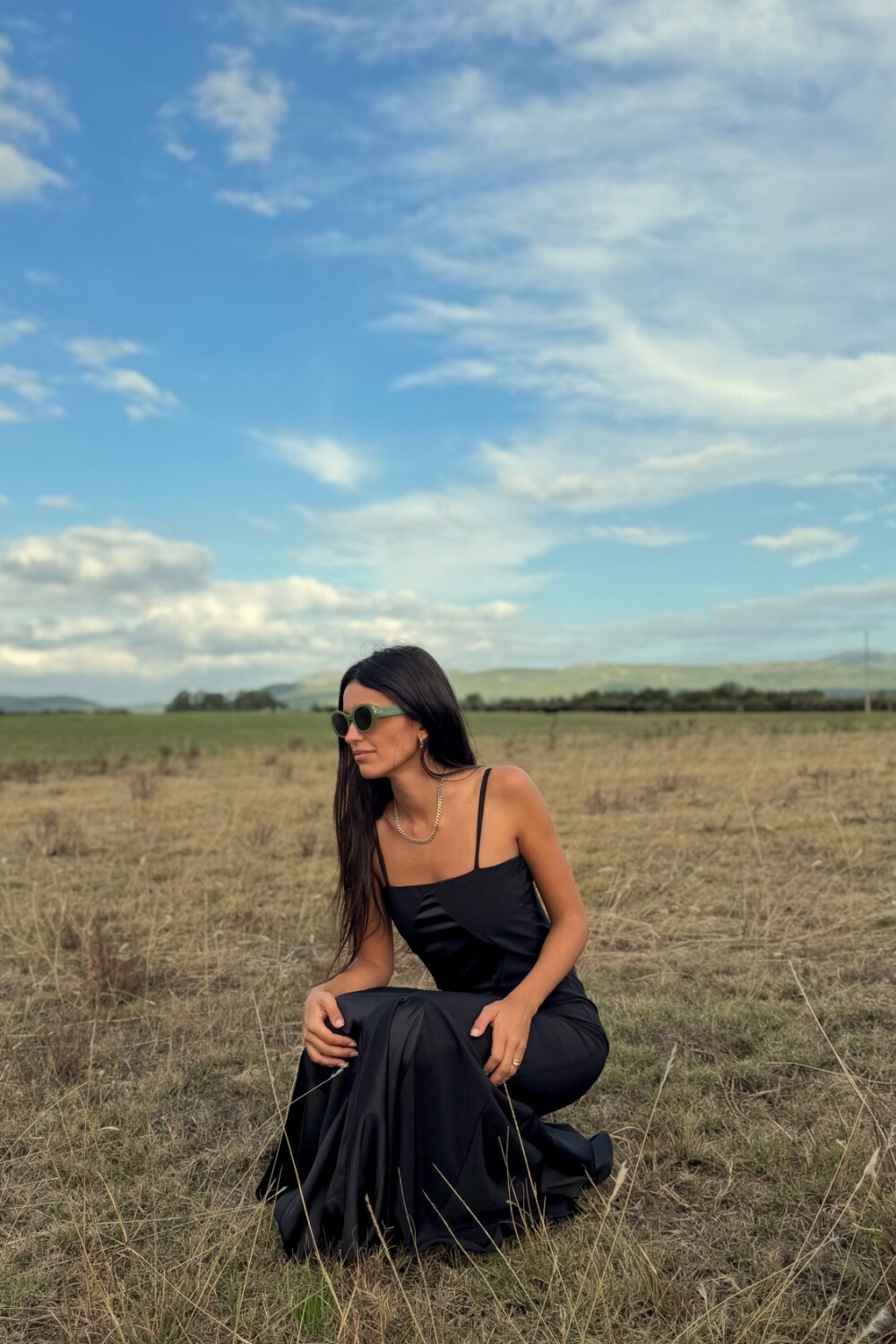 Mermaid Rombo Dress Negro