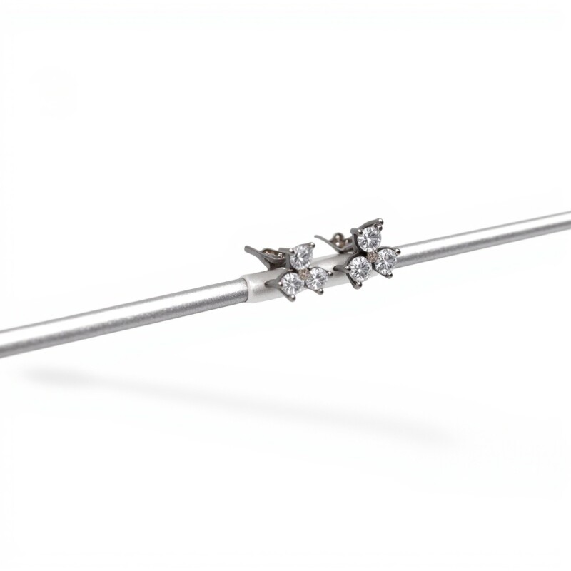 Caravanas Trilogy -Plata 925-Piedra Zirconia-CA3068 conpiedra