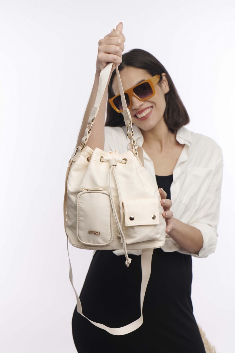 Morral fruncido - Beige 