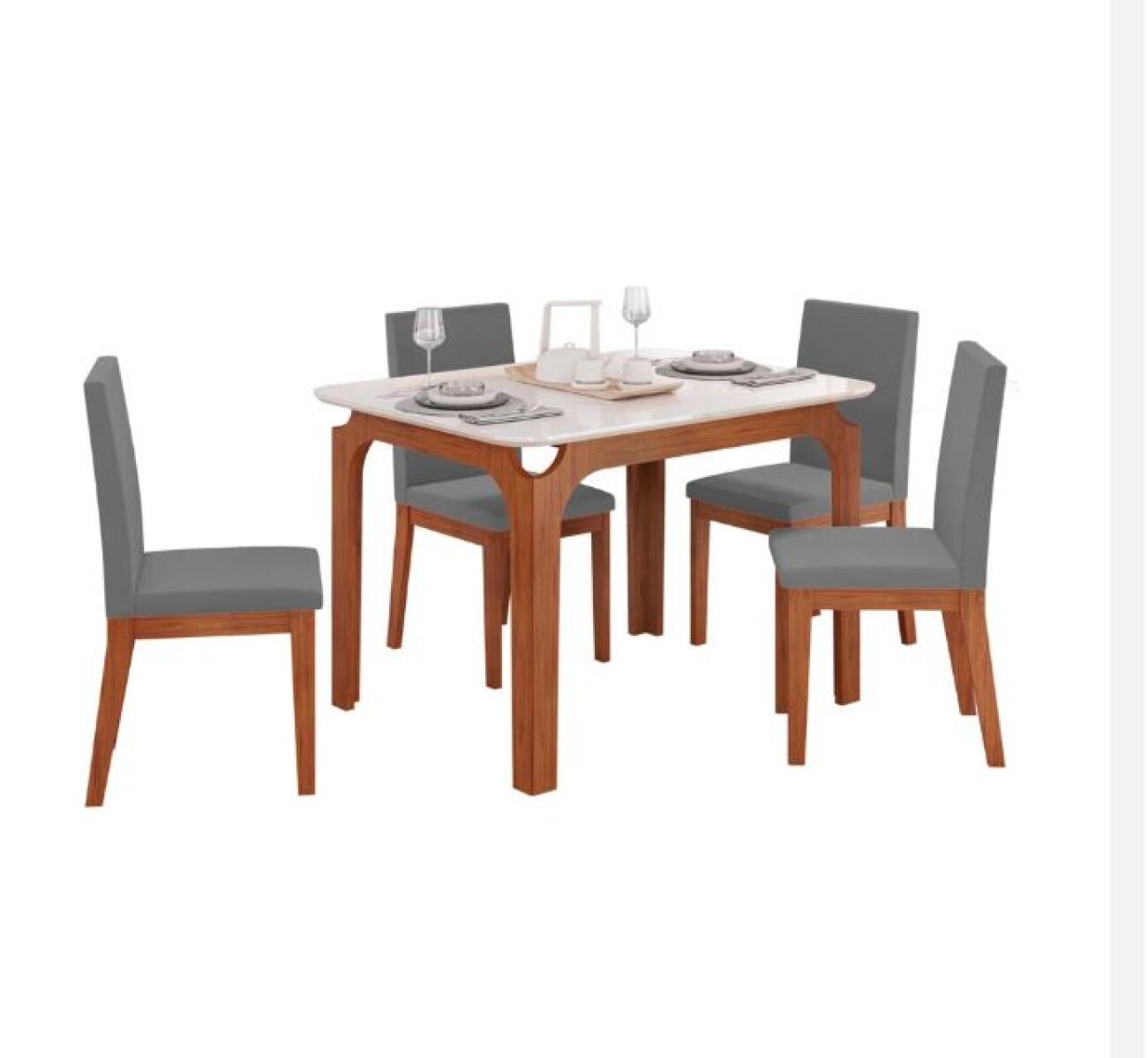 Juego De Comedor Marina 4 Sillas 