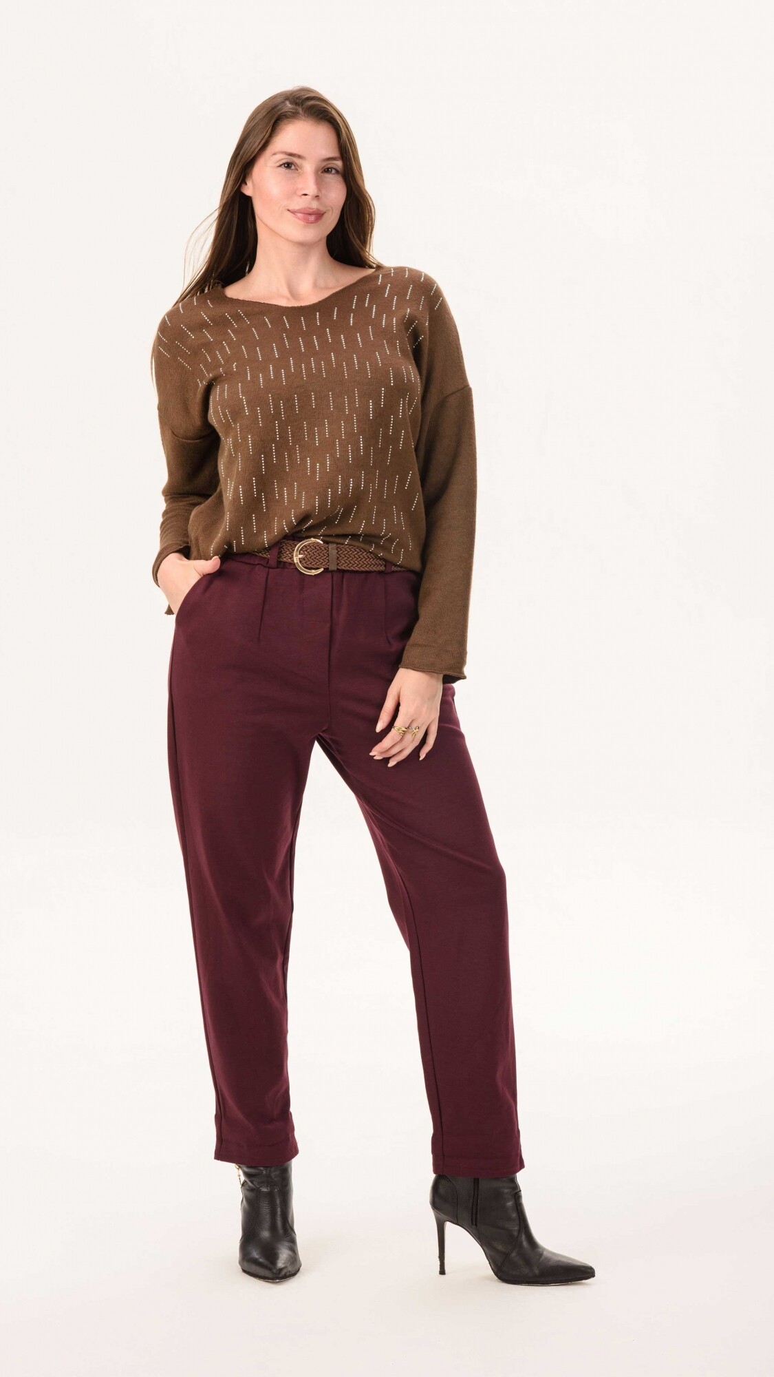 Pantalón Matilde Bordó